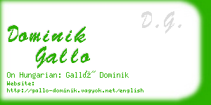 dominik gallo business card